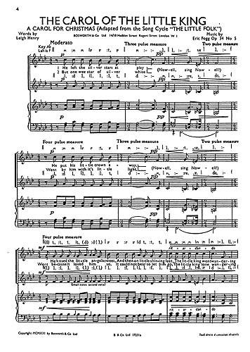Fogg, E Carol Of The Little King And Jesukin Sa